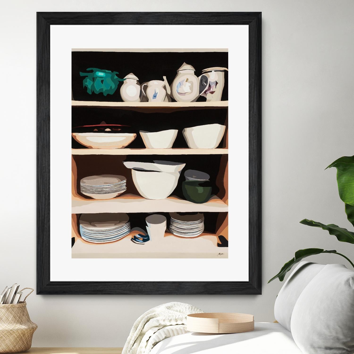 Shelf Isolation by Beth Ann Lawson on GIANT ART - whites & creams food & drink dishes