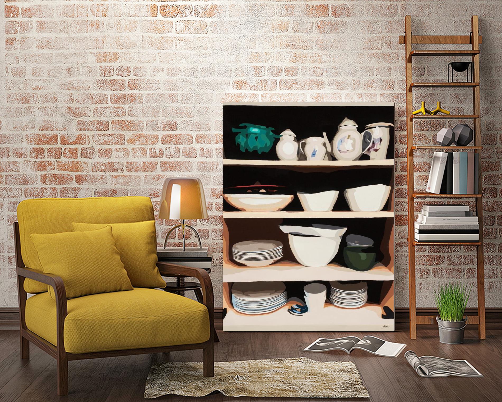 Shelf Isolation by Beth Ann Lawson on GIANT ART - whites & creams food & drink dishes