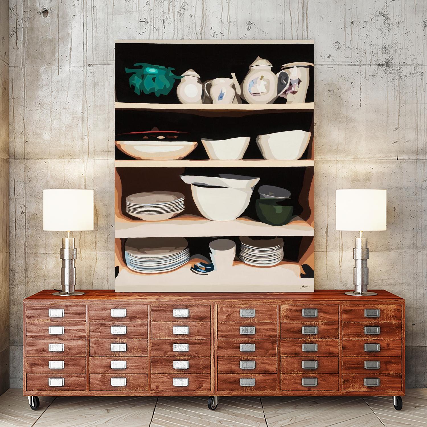 Shelf Isolation by Beth Ann Lawson on GIANT ART - whites & creams food & drink dishes