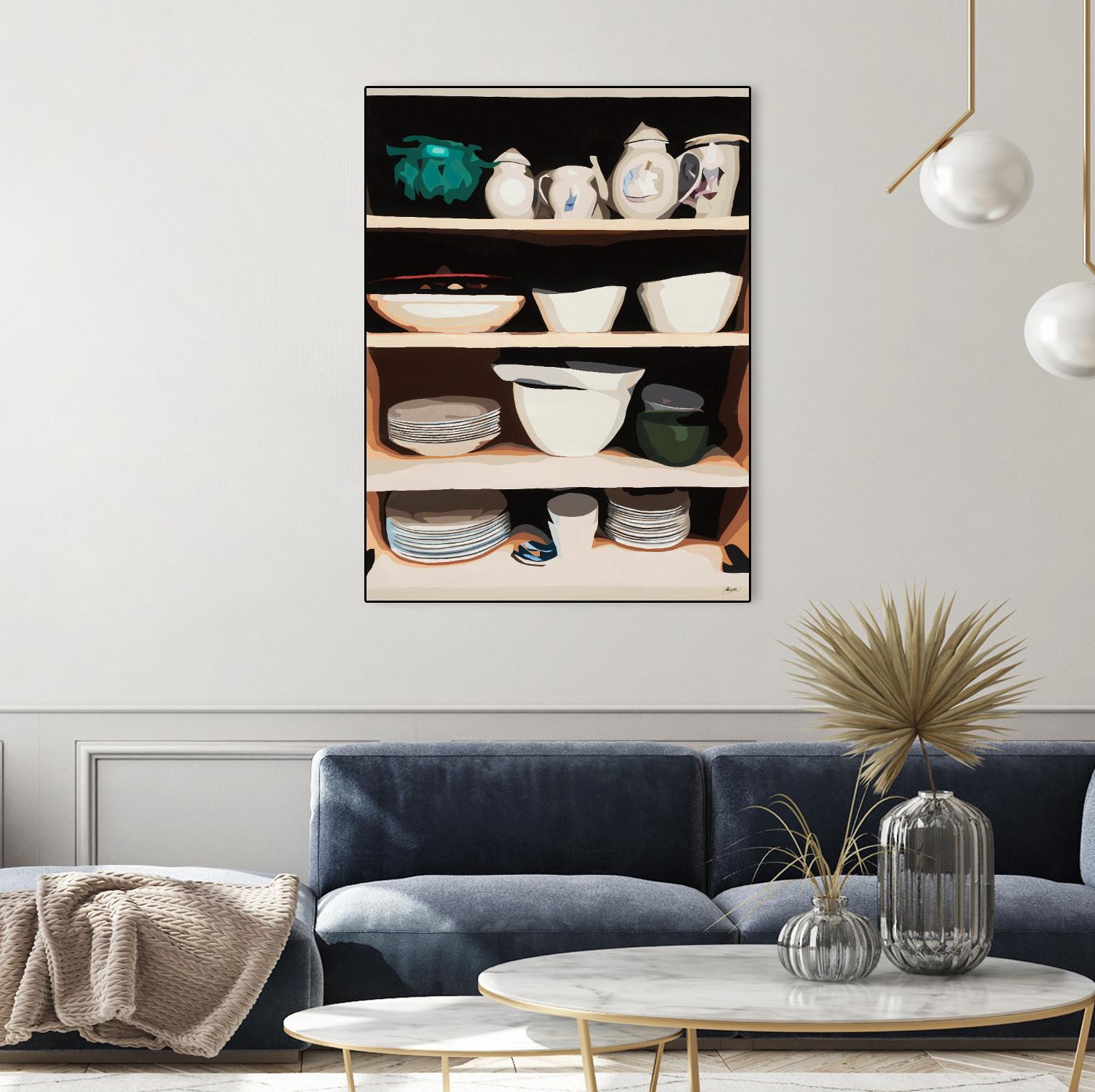 Shelf Isolation by Beth Ann Lawson on GIANT ART - whites & creams food & drink dishes