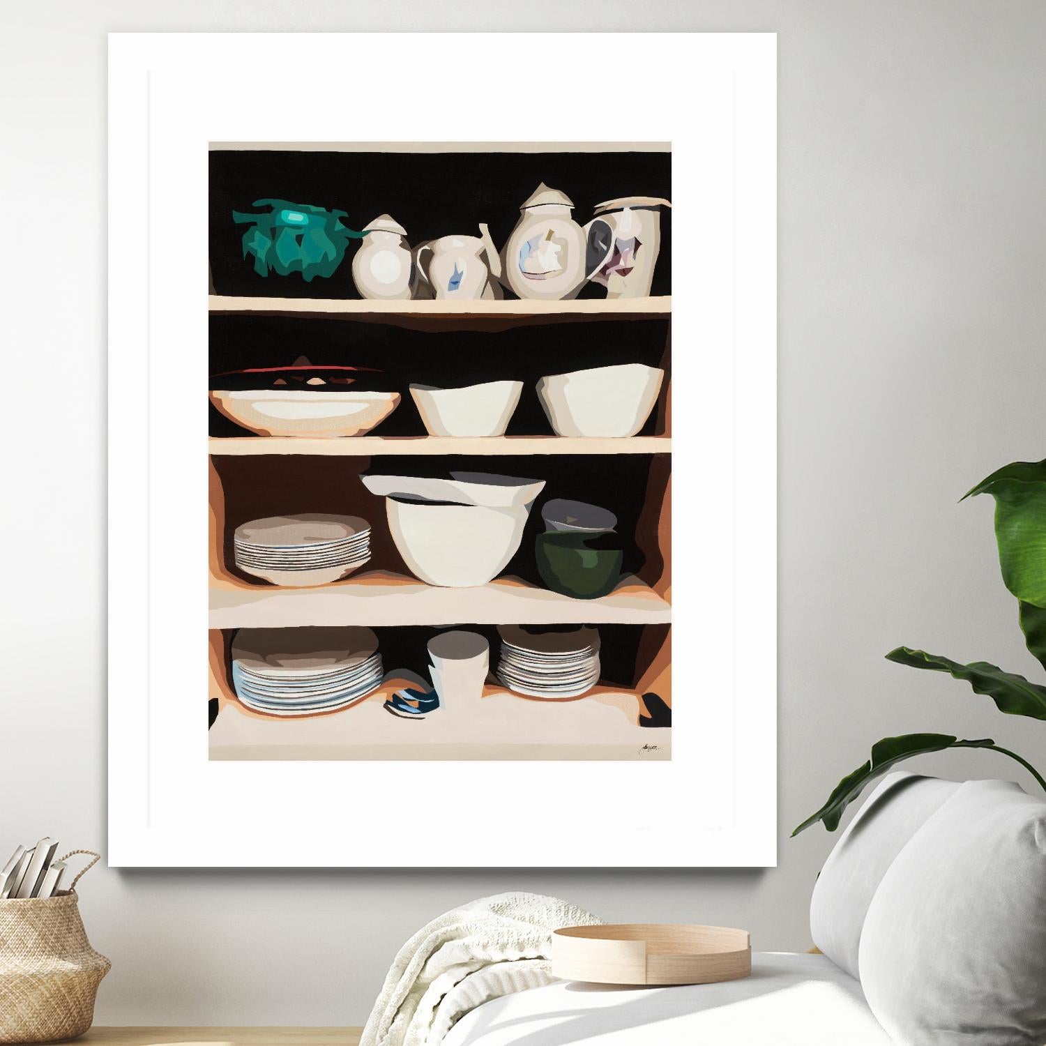 Shelf Isolation by Beth Ann Lawson on GIANT ART - whites & creams food & drink dishes