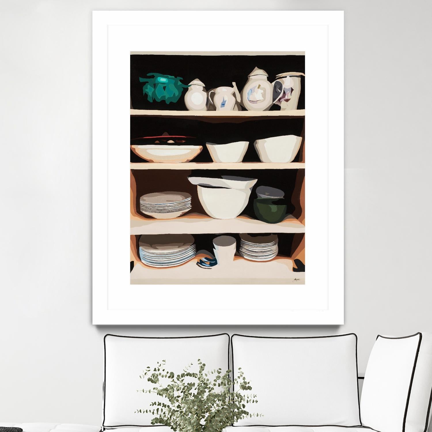 Shelf Isolation by Beth Ann Lawson on GIANT ART - whites & creams food & drink dishes