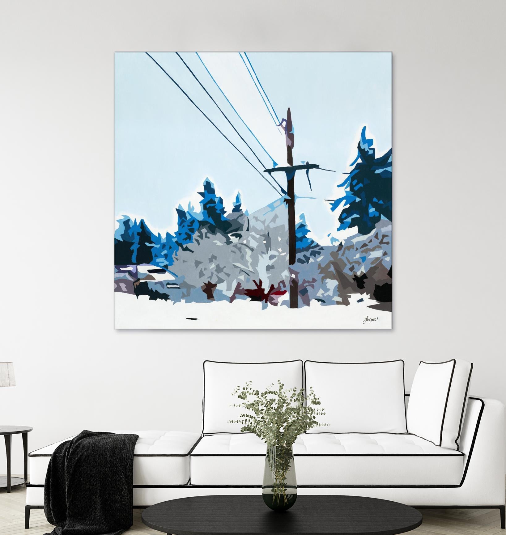 Winterhood 2020 by Beth Ann Lawson on GIANT ART - blues scenic winter