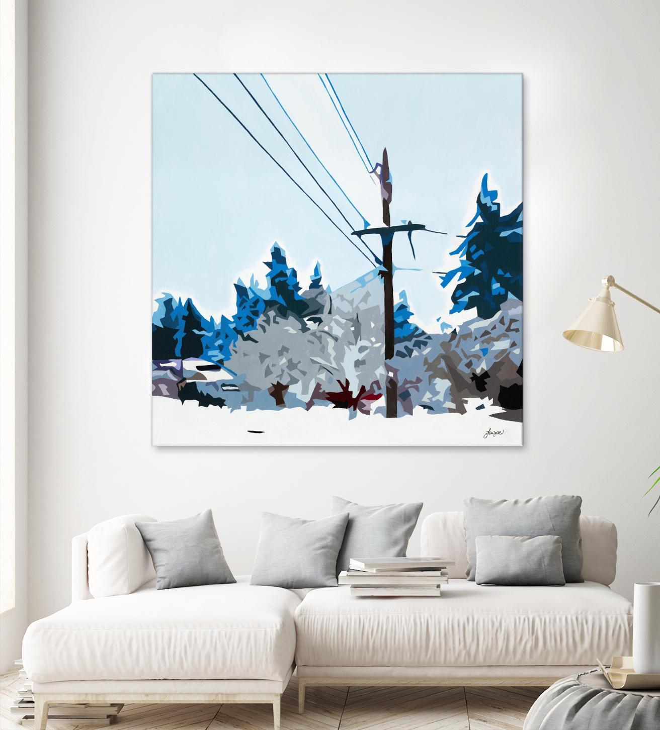 Winterhood 2020 by Beth Ann Lawson on GIANT ART - blues scenic winter