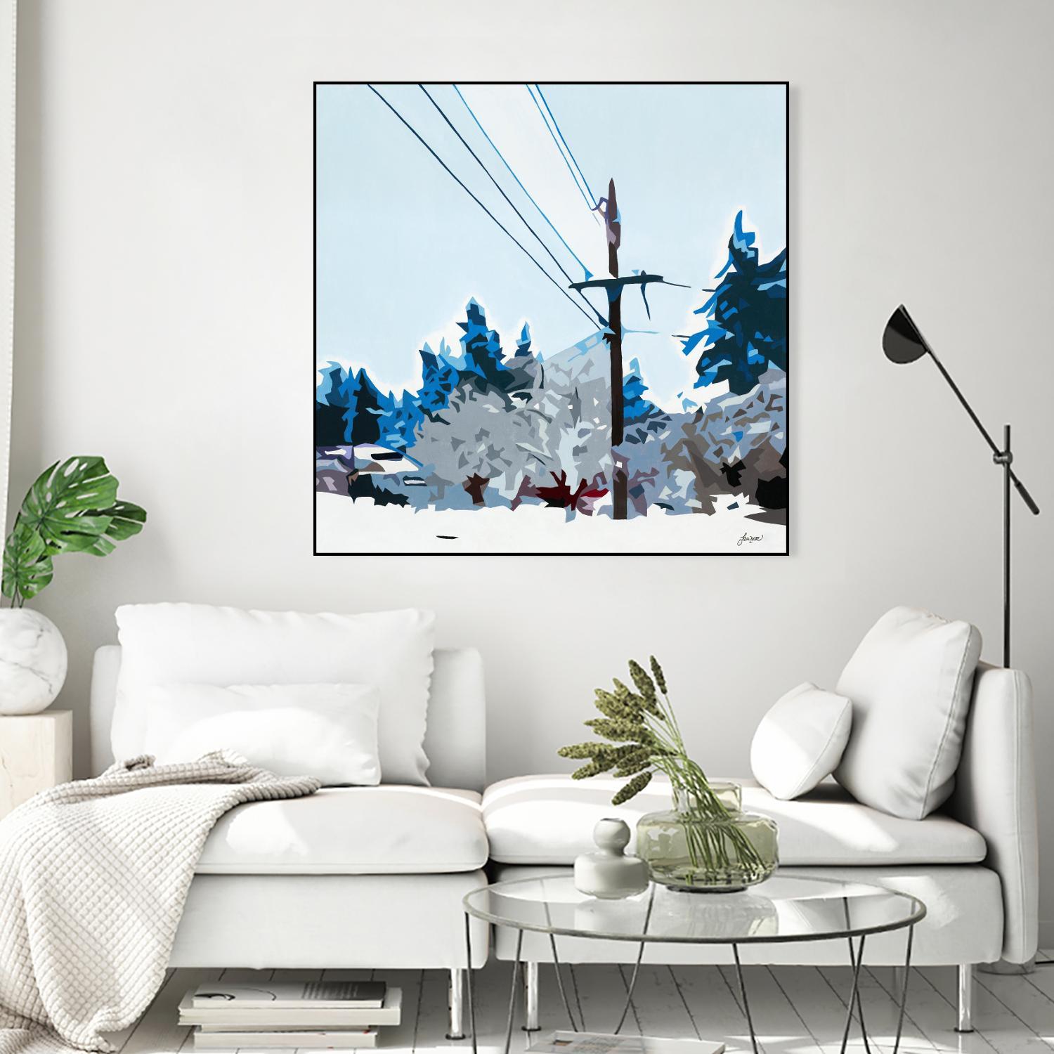 Winterhood 2020 by Beth Ann Lawson on GIANT ART - blues scenic winter