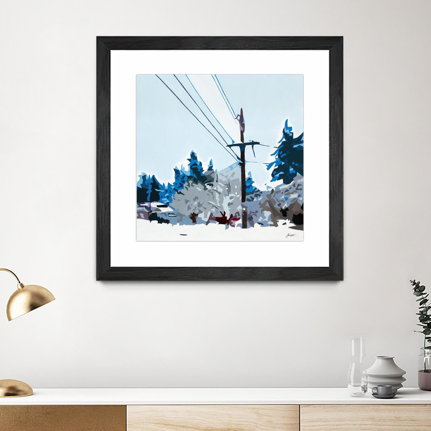 Winterhood 2020 by Beth Ann Lawson on GIANT ART - blues scenic winter