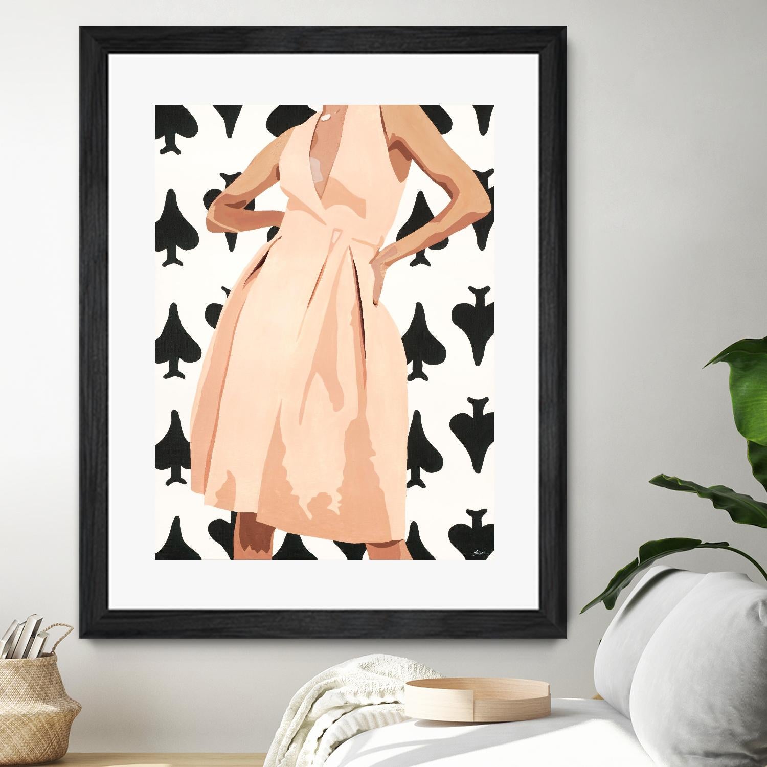 Ms. Thing In Spades by Beth Ann Lawson on GIANT ART - whites & creams figurative woman