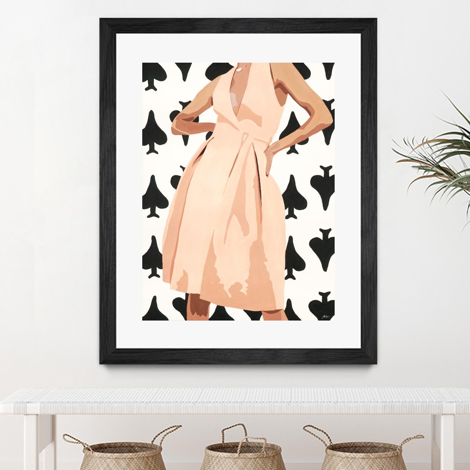 Ms. Thing In Spades by Beth Ann Lawson on GIANT ART - whites & creams figurative woman