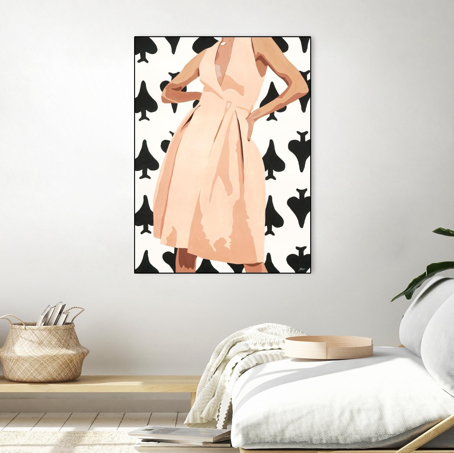 Ms. Thing In Spades by Beth Ann Lawson on GIANT ART - whites & creams figurative woman