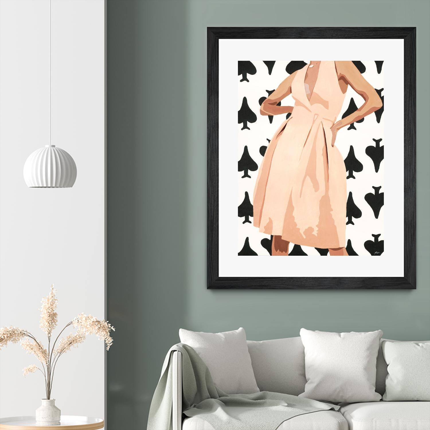 Ms. Thing In Spades by Beth Ann Lawson on GIANT ART - whites & creams figurative woman