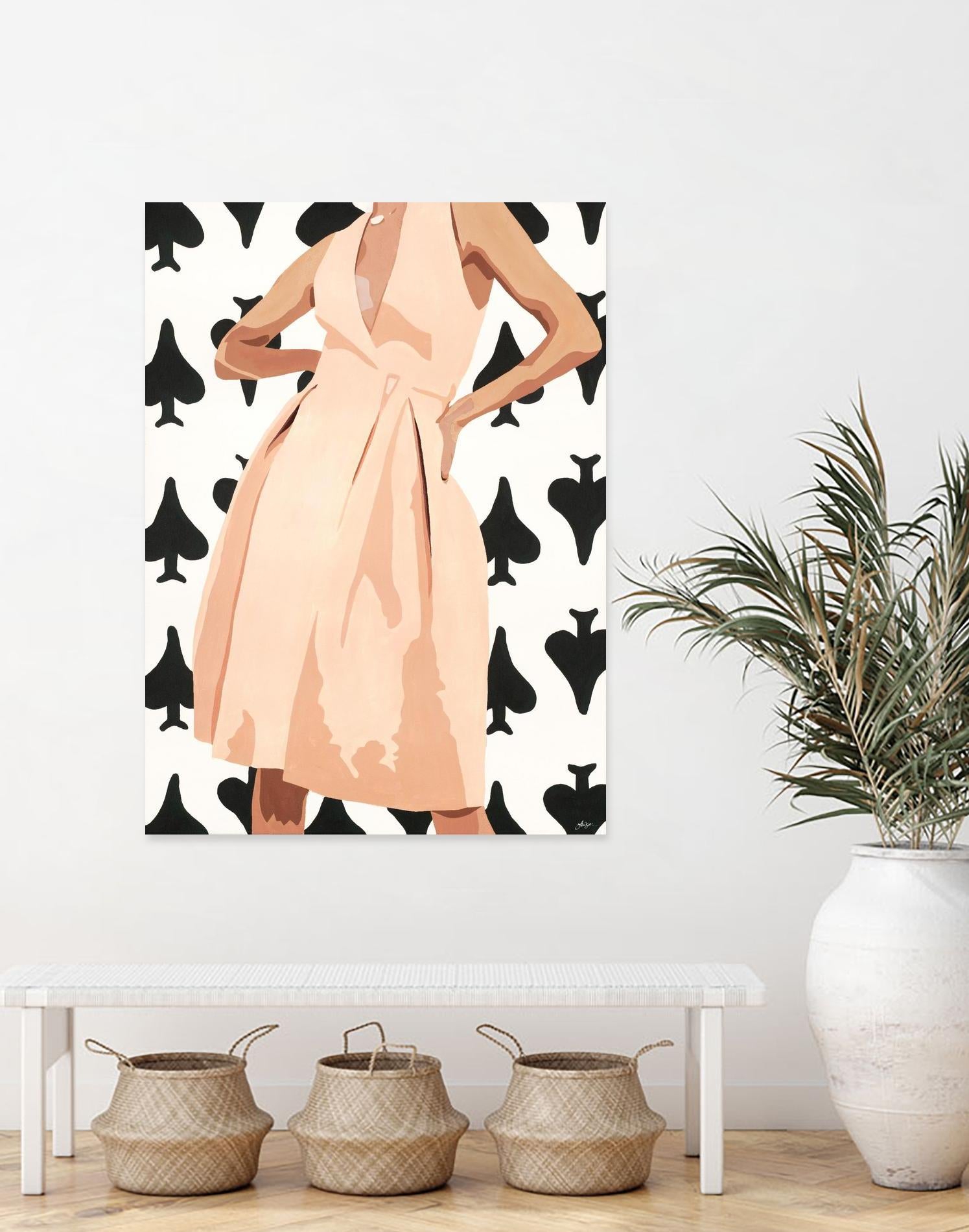 Ms. Thing In Spades by Beth Ann Lawson on GIANT ART - whites & creams figurative woman