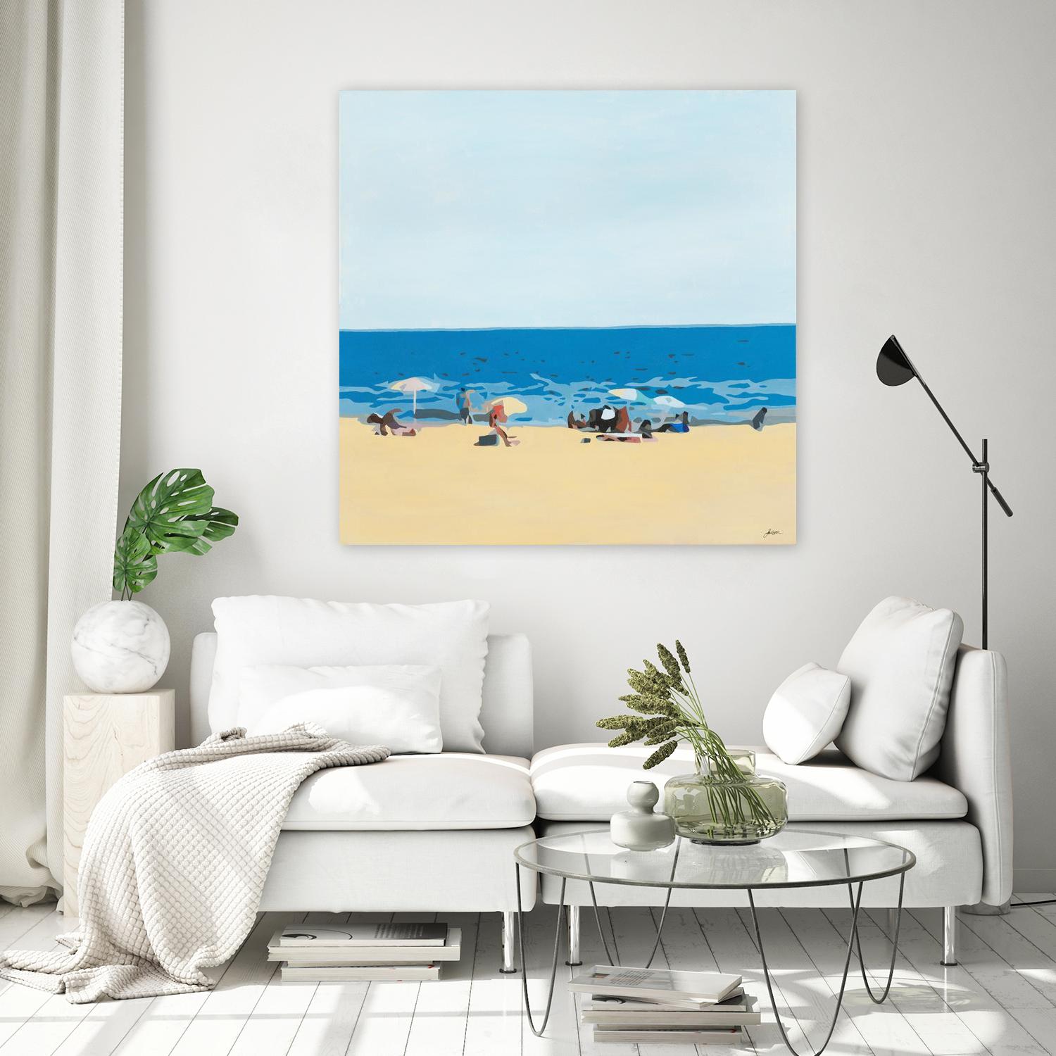A Day At The Beach by Beth Ann Lawson on GIANT ART - beige coastal sand