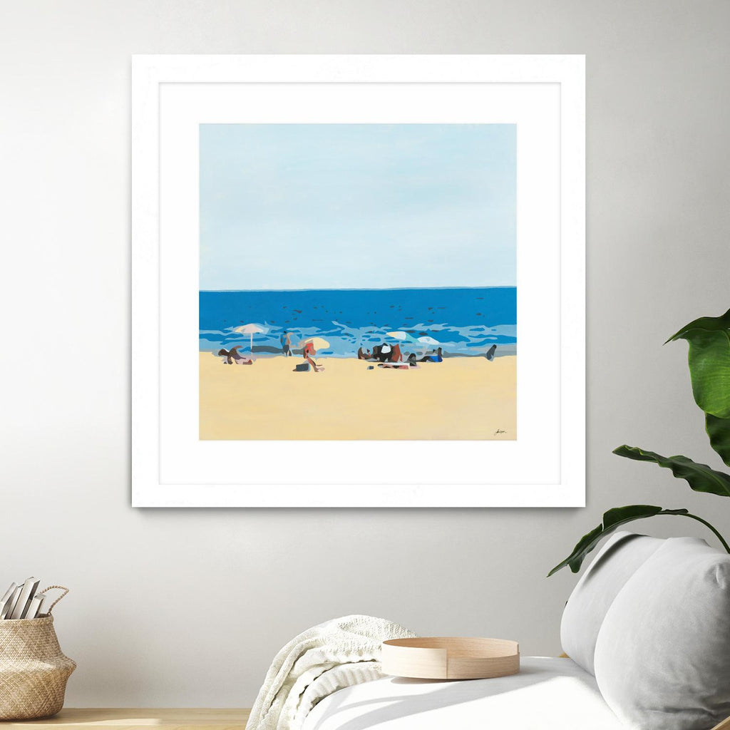 A Day At The Beach by Beth Ann Lawson on GIANT ART - blues coastal beach