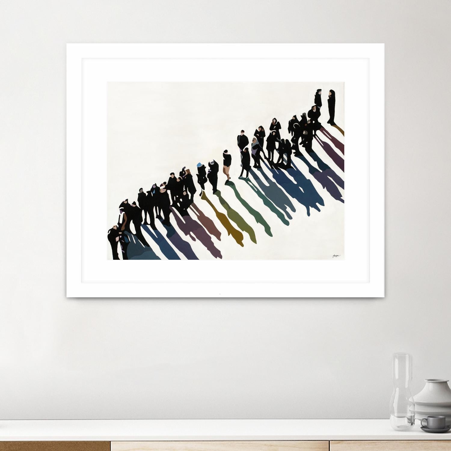 Life In Prism by Beth Ann Lawson on GIANT ART - whites & creams figurative people