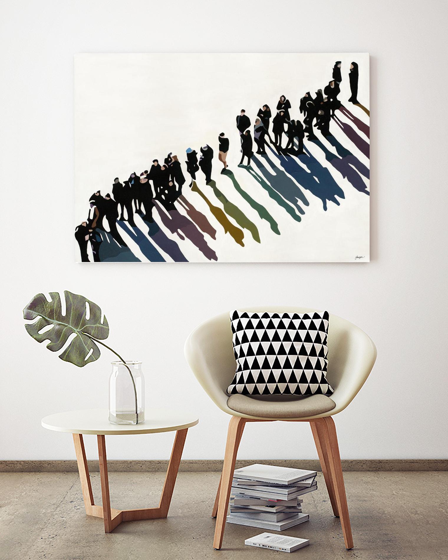 Life In Prism by Beth Ann Lawson on GIANT ART - whites & creams figurative people