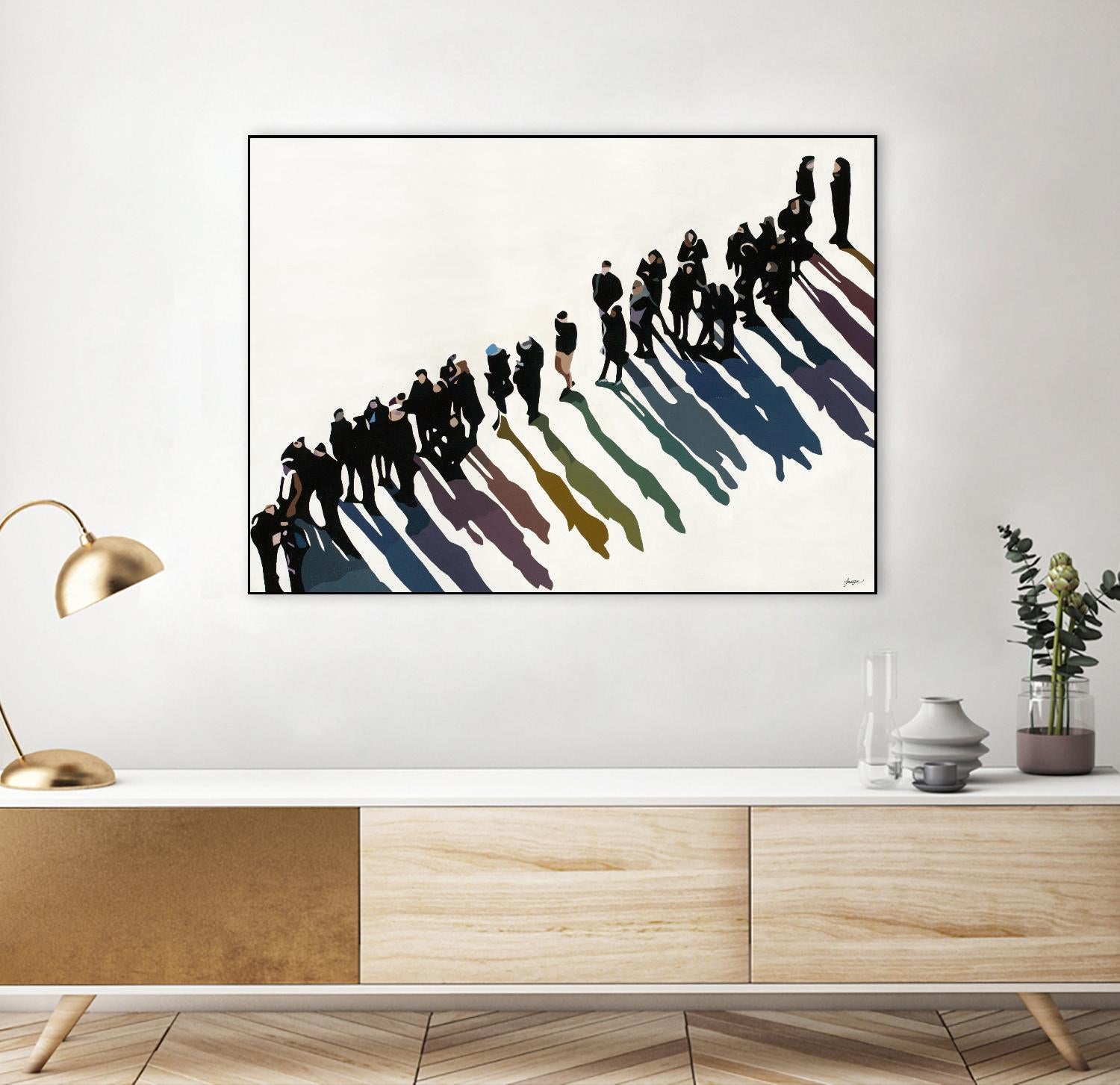 Life In Prism by Beth Ann Lawson on GIANT ART - whites & creams figurative people