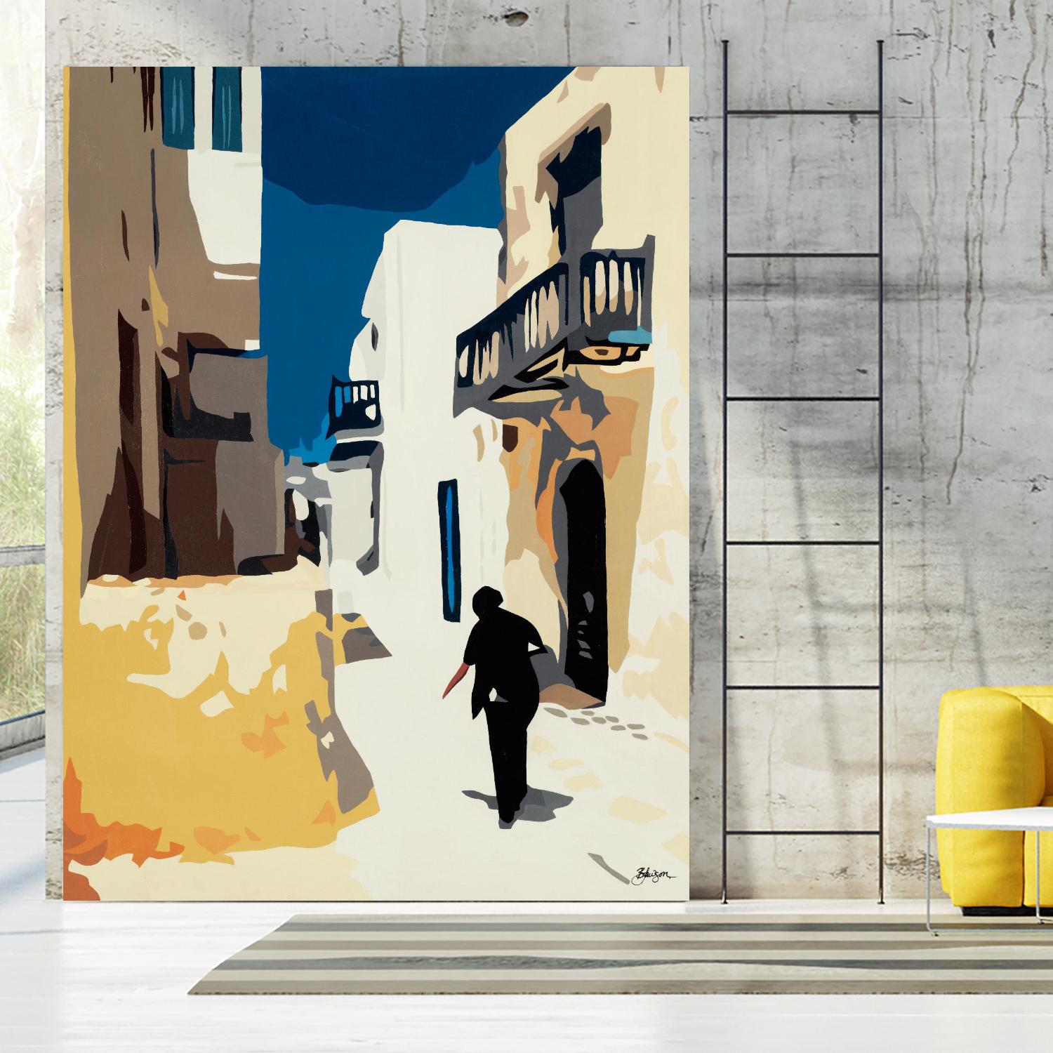 MYKONOS 3 by Bethann Lawson on GIANT ART - blue travel travel