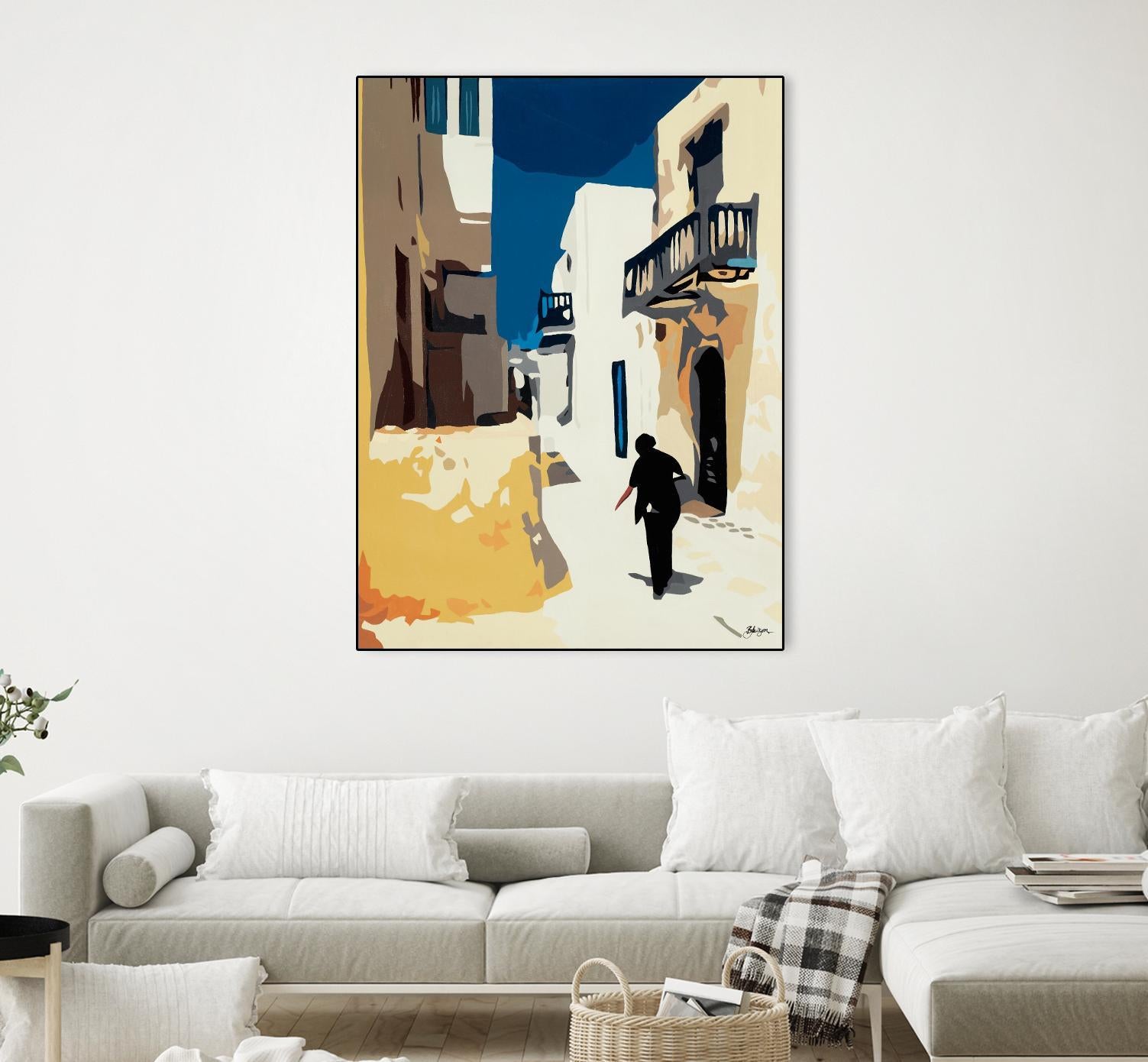 MYKONOS 3 by Bethann Lawson on GIANT ART - blue travel travel