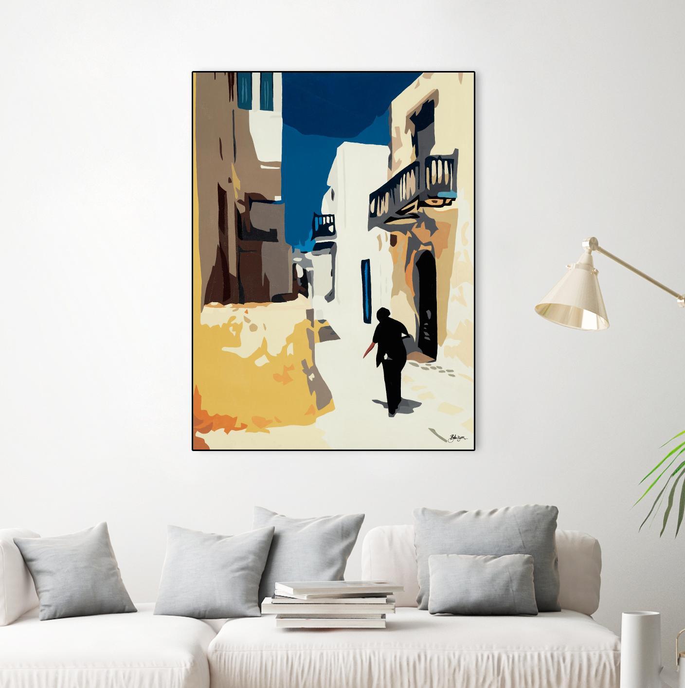 MYKONOS 3 by Bethann Lawson on GIANT ART - blue travel travel