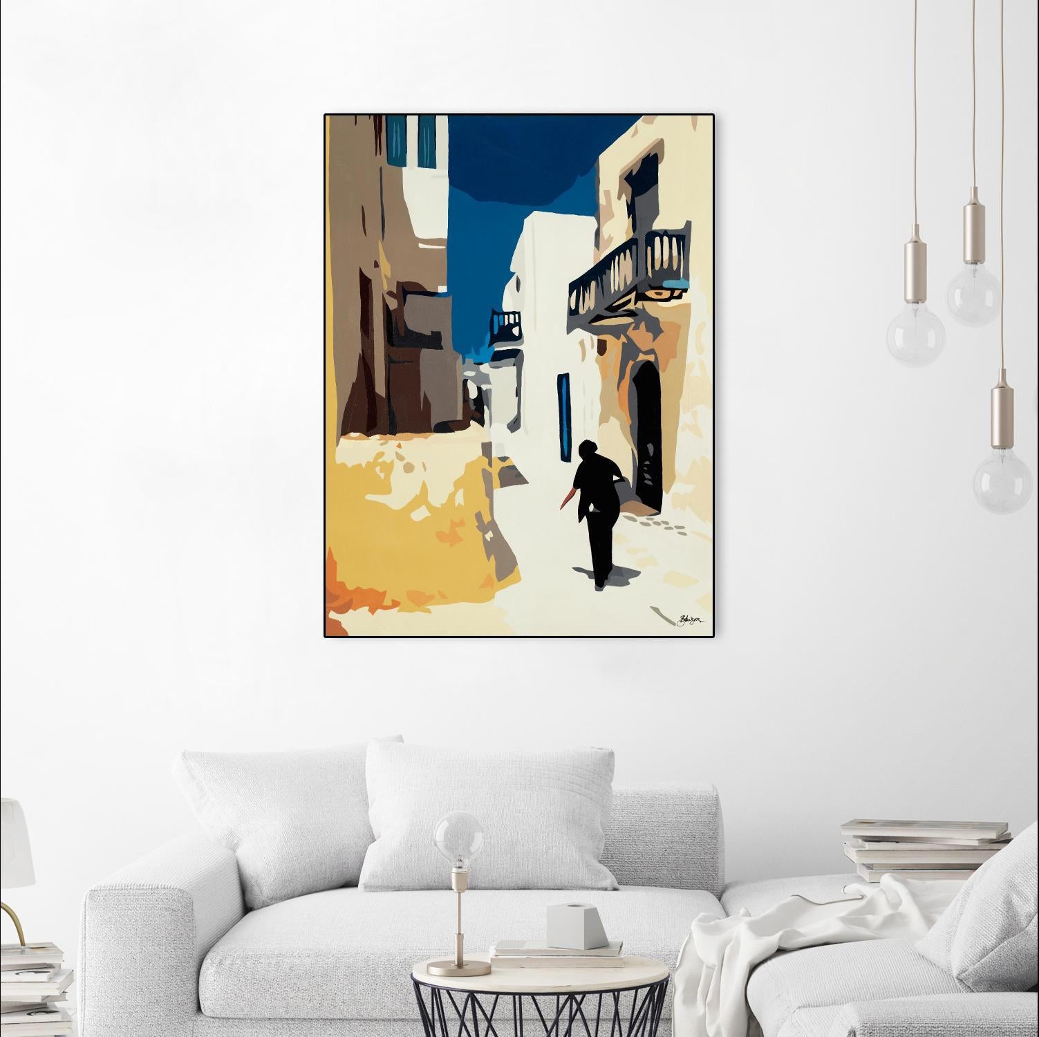 MYKONOS 3 by Bethann Lawson on GIANT ART - blue travel travel