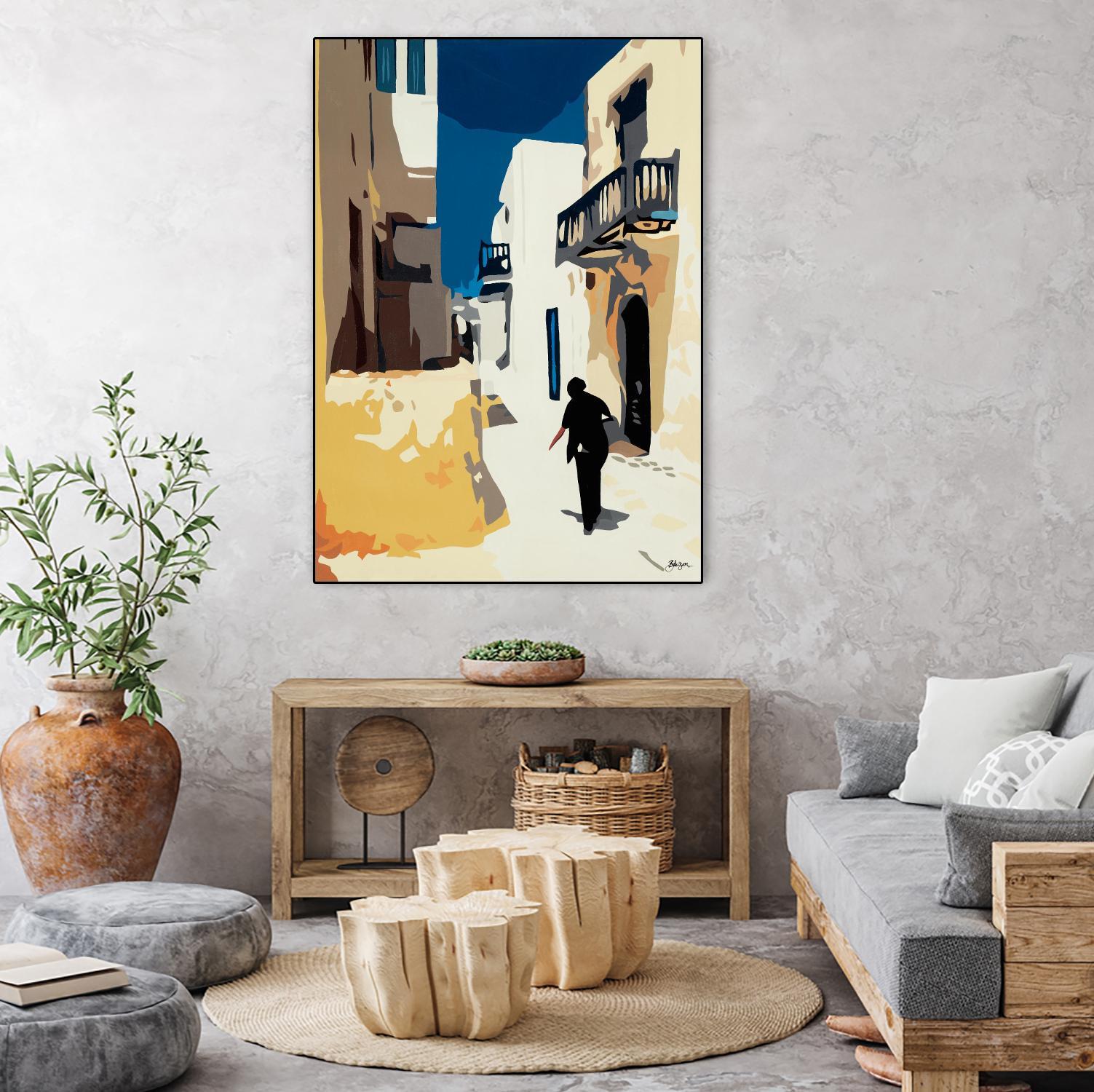 MYKONOS 3 by Bethann Lawson on GIANT ART - blue travel travel