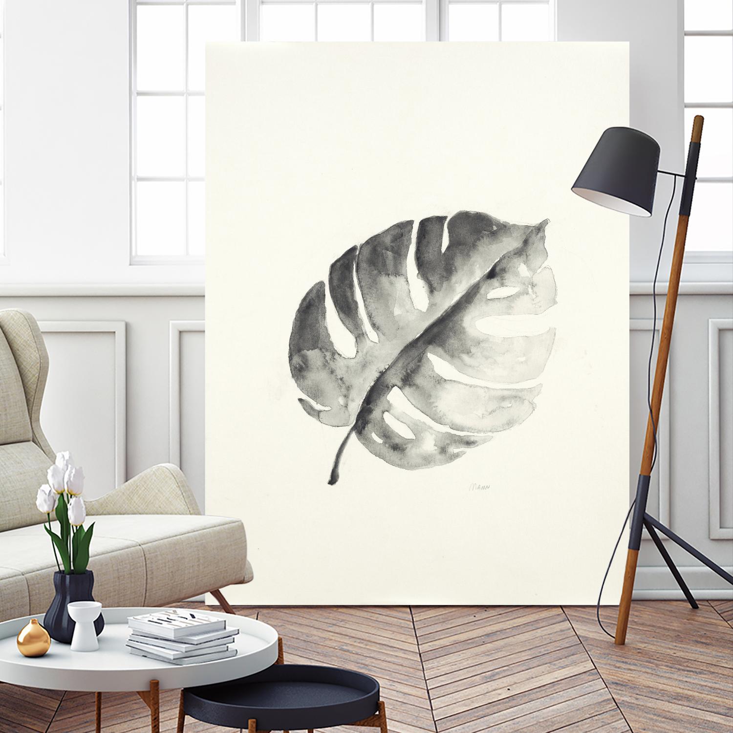 Black & White Palm I by Patti Mann on GIANT ART - grey botany