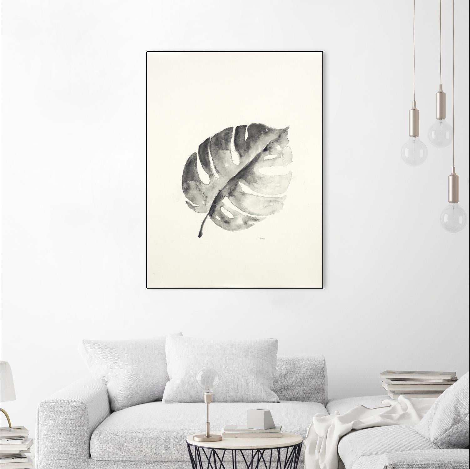 Black & White Palm I by Patti Mann on GIANT ART - grey botany