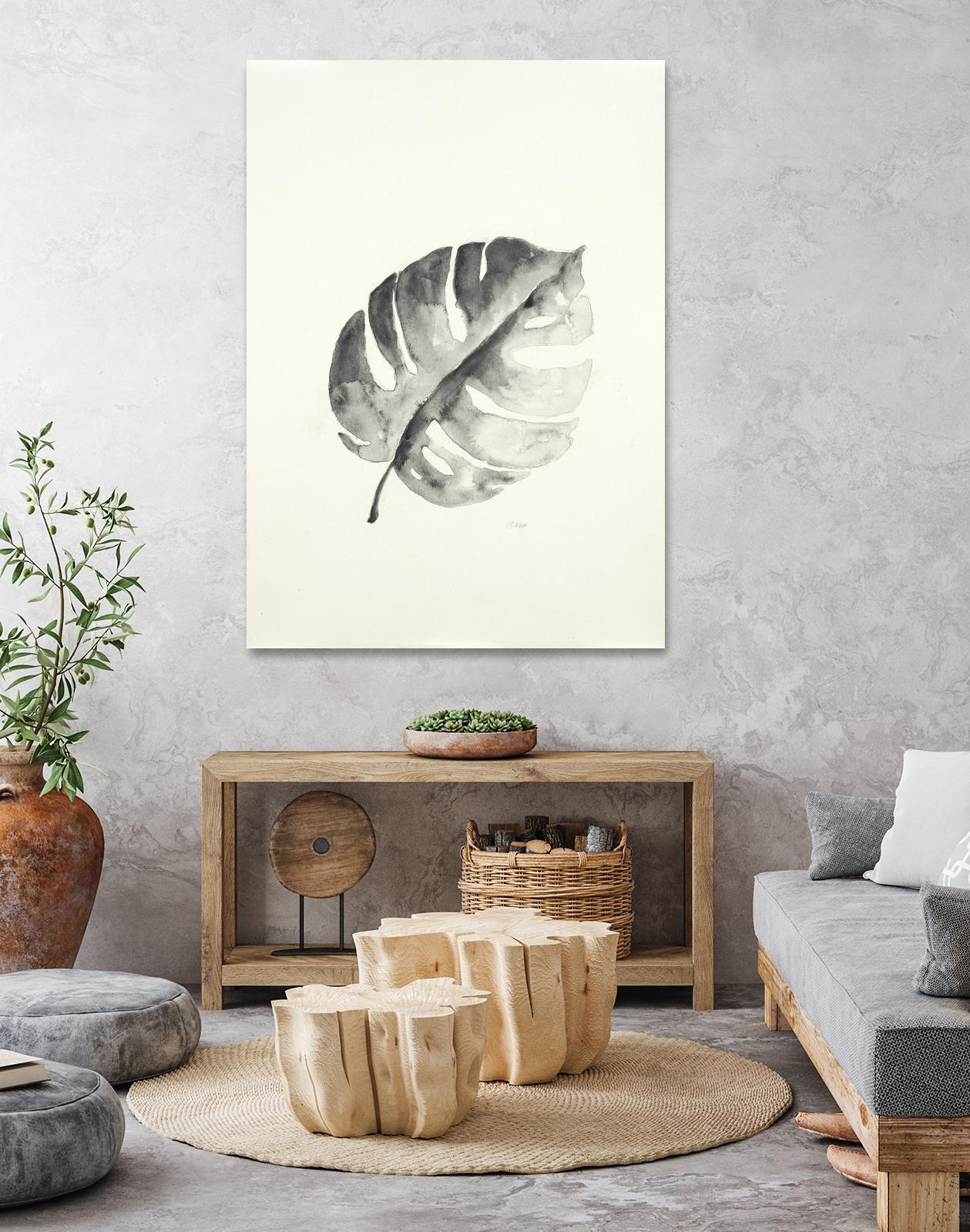 Black & White Palm I by Patti Mann on GIANT ART - grey botany