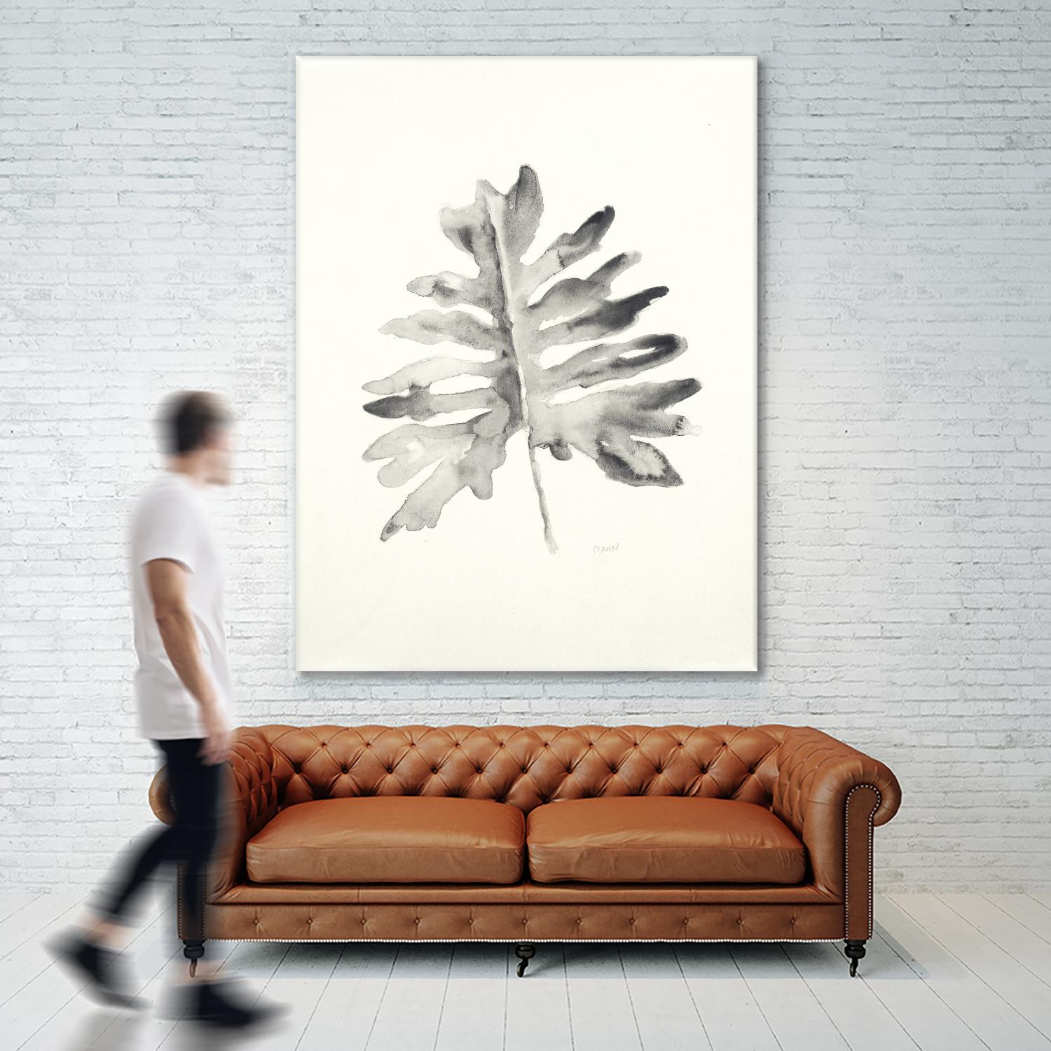 Black & White Palm II by Patti Mann on GIANT ART - grey botany