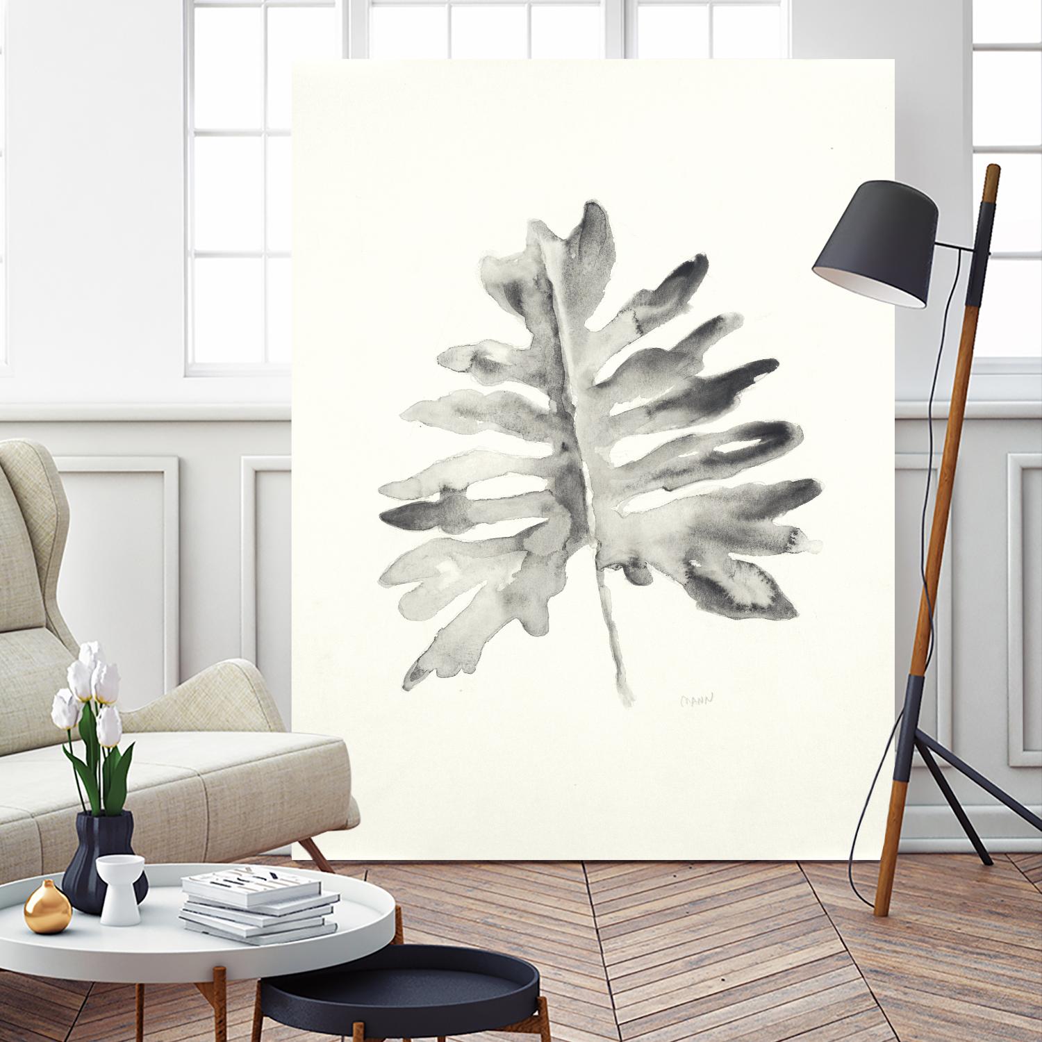 Black & White Palm II by Patti Mann on GIANT ART - grey botany