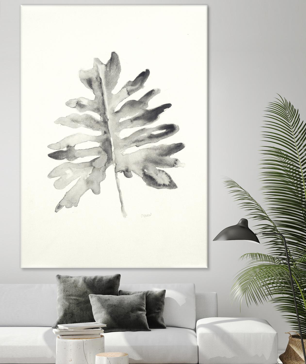 Black & White Palm II by Patti Mann on GIANT ART - grey botany