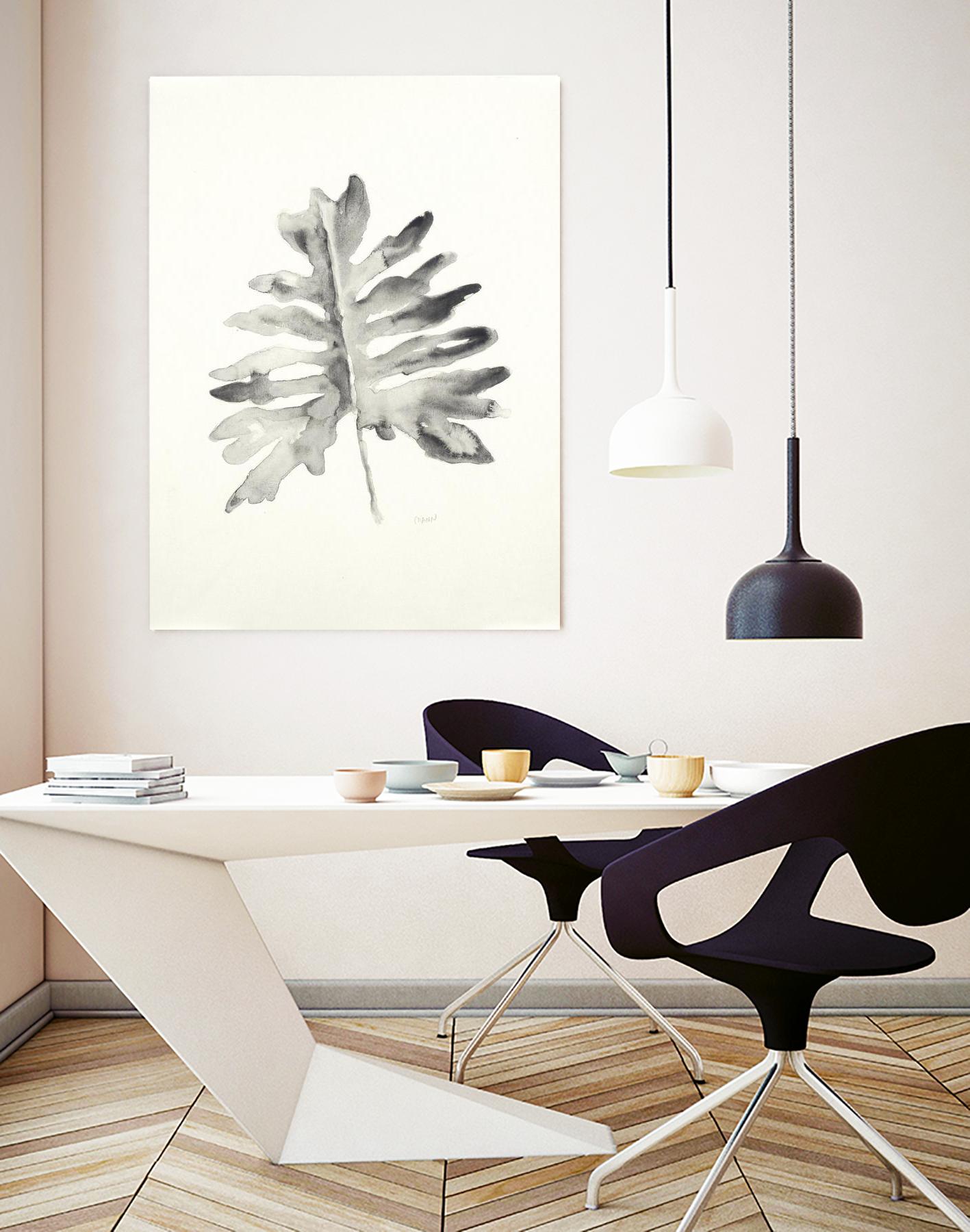 Black & White Palm II by Patti Mann on GIANT ART - grey botany