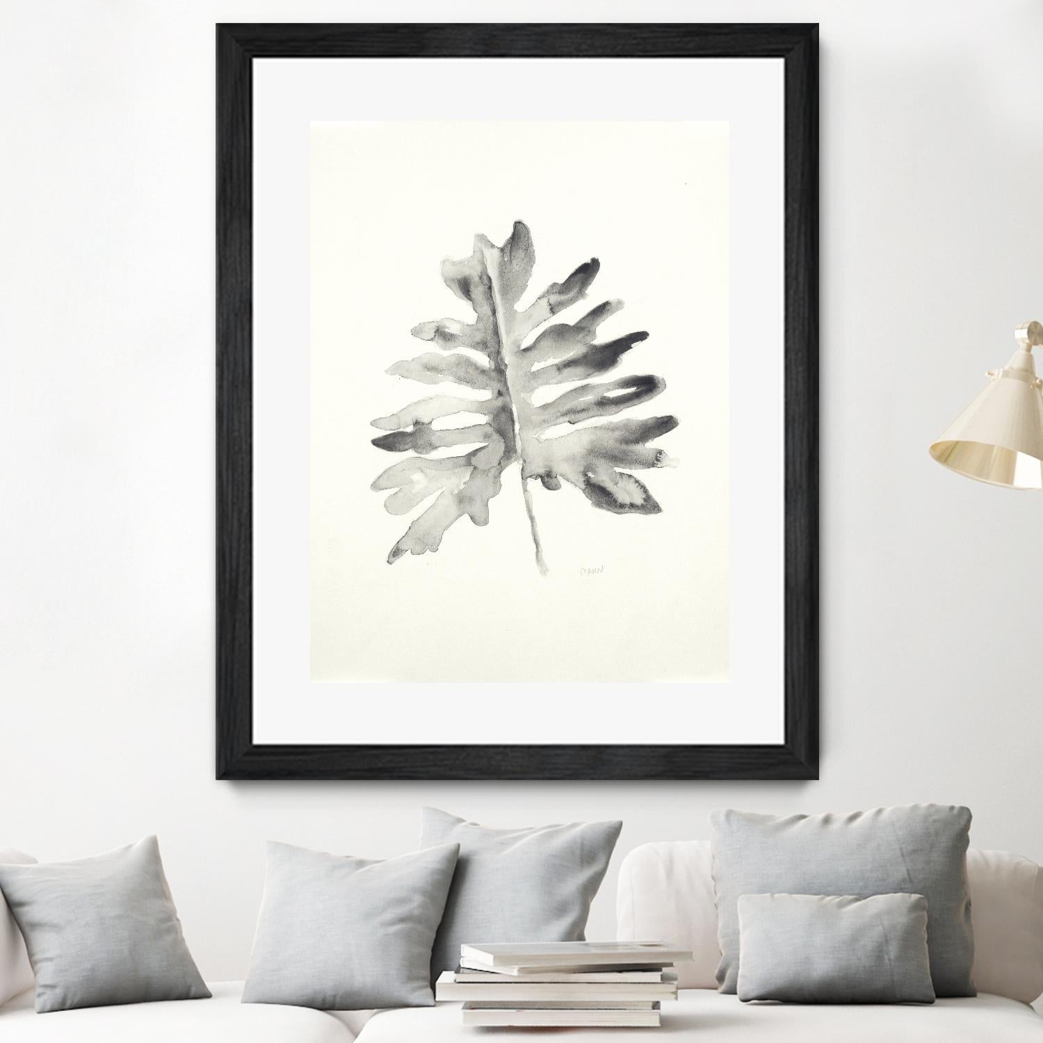 Black & White Palm II by Patti Mann on GIANT ART - grey botany