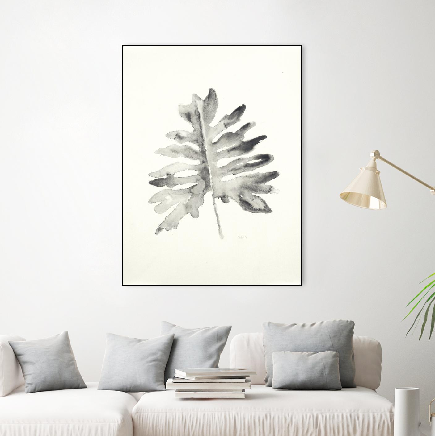 Black & White Palm II by Patti Mann on GIANT ART - grey botany