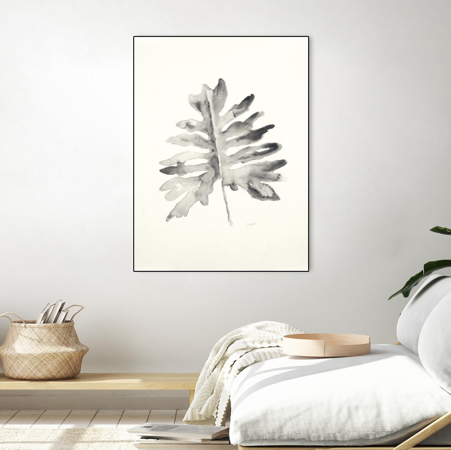 Black & White Palm II by Patti Mann on GIANT ART - grey botany