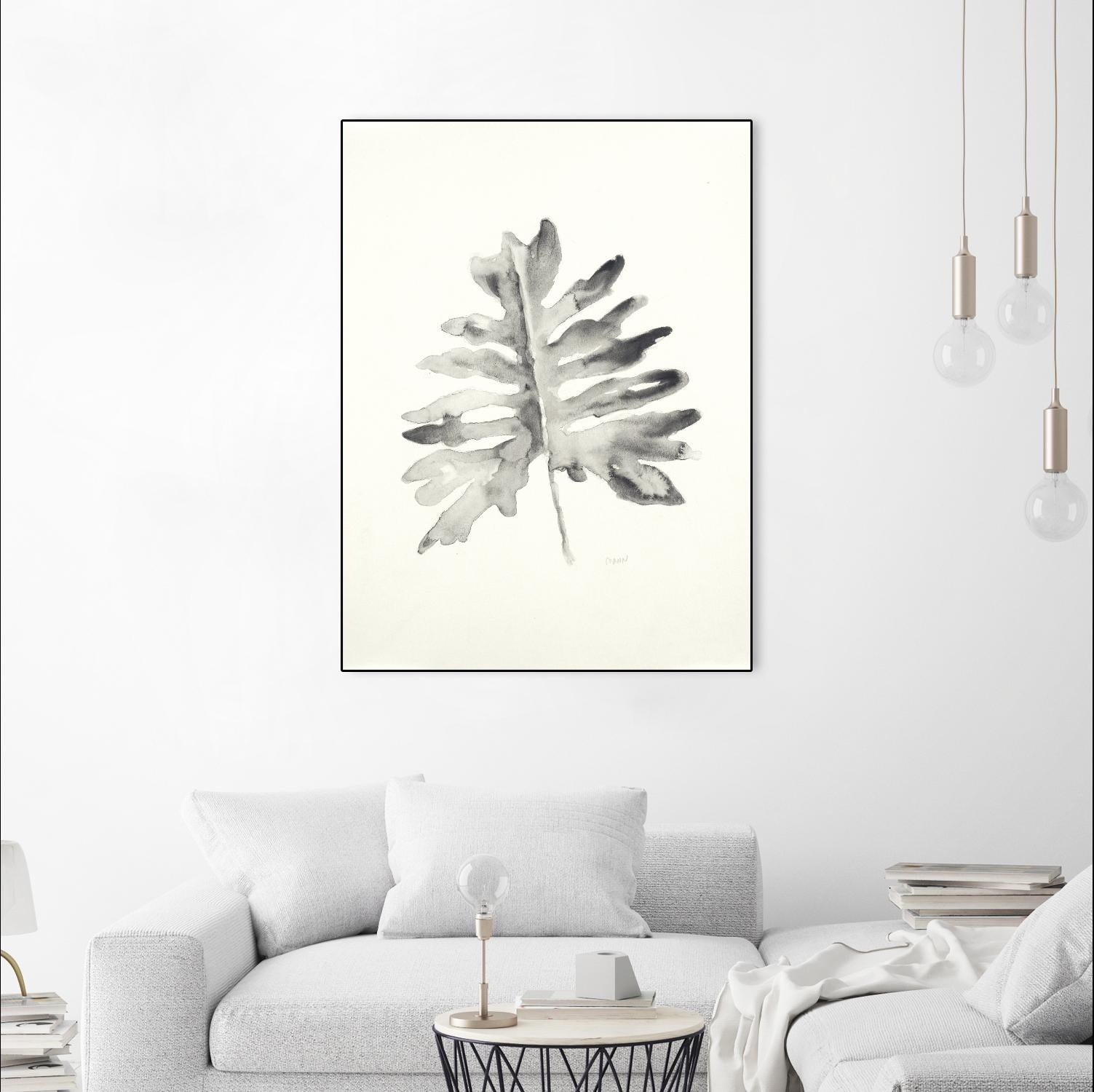 Black & White Palm II by Patti Mann on GIANT ART - grey botany