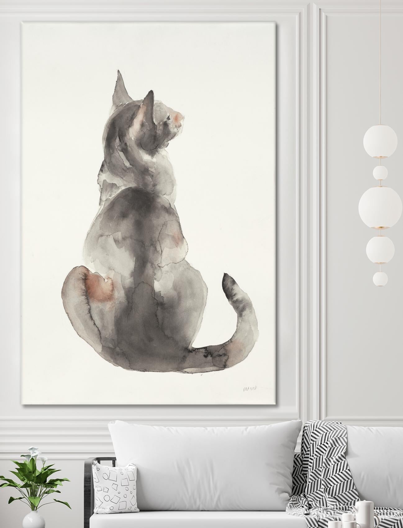 Poise I by Patti Mann on GIANT ART - grays cats