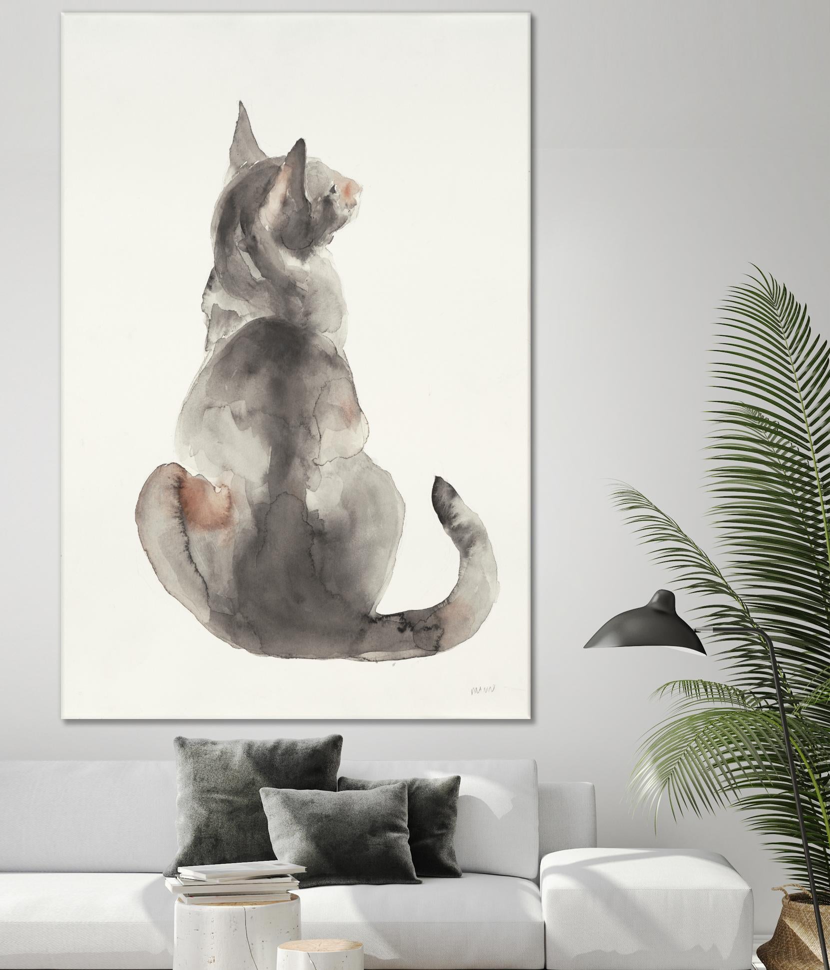 Poise I by Patti Mann on GIANT ART - grays cats