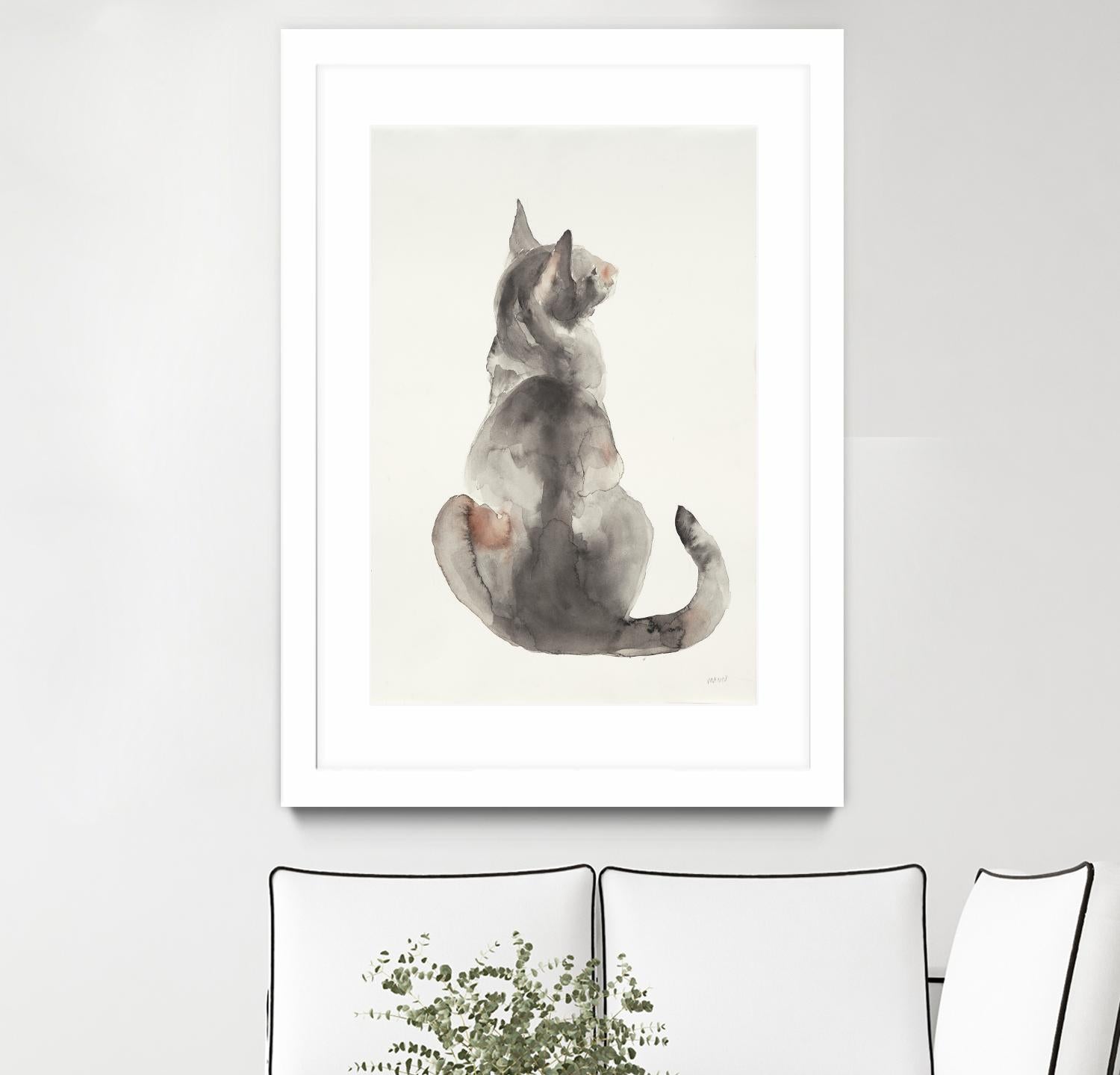 Poise I by Patti Mann on GIANT ART - grays cats