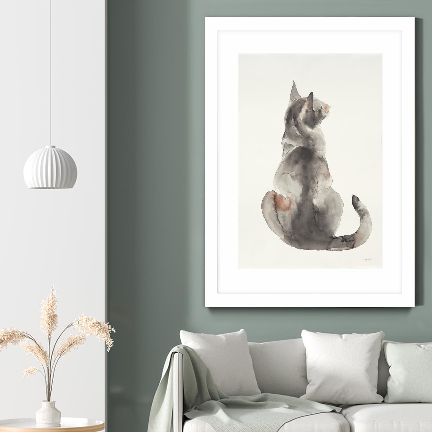 Poise I by Patti Mann on GIANT ART - grays cats