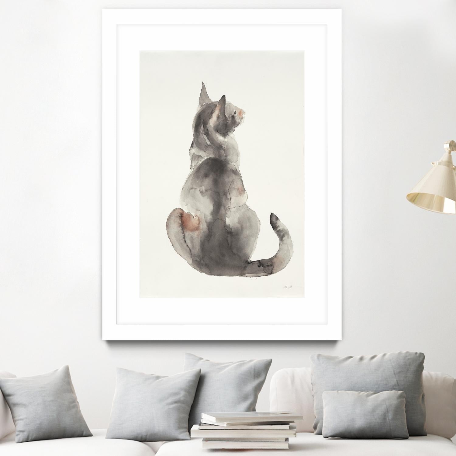 Poise I by Patti Mann on GIANT ART - grays cats