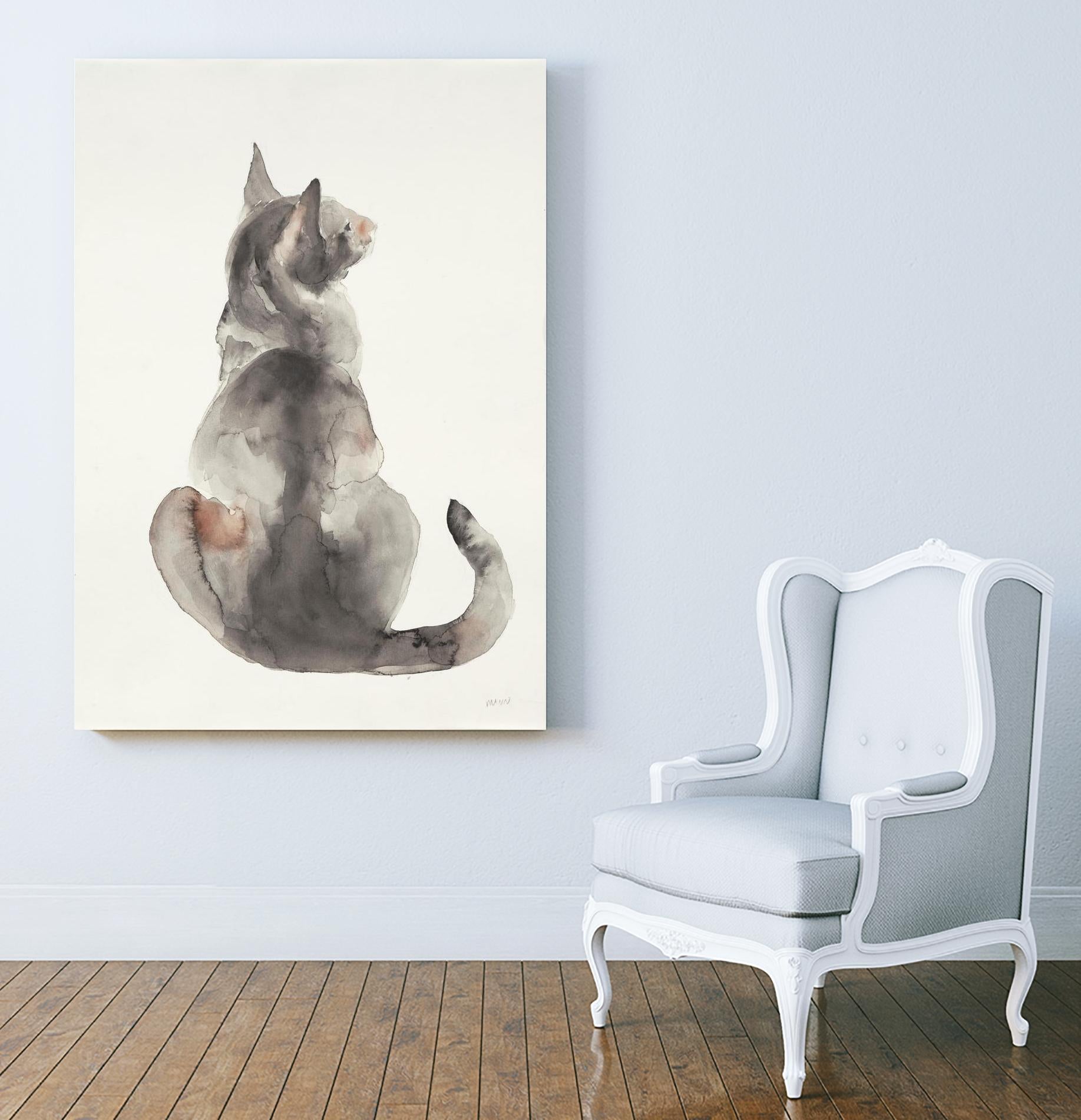 Poise I by Patti Mann on GIANT ART - grays cats
