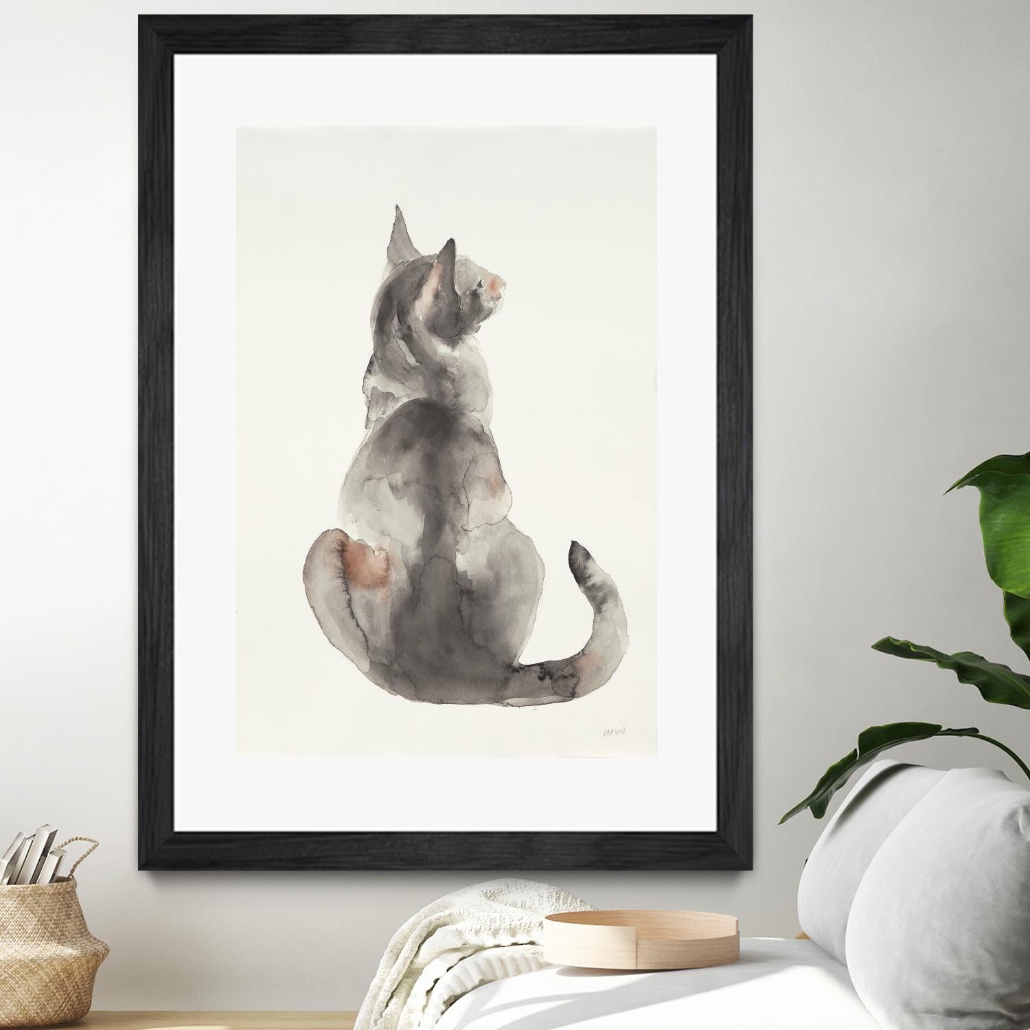 Poise I by Patti Mann on GIANT ART - grays cats