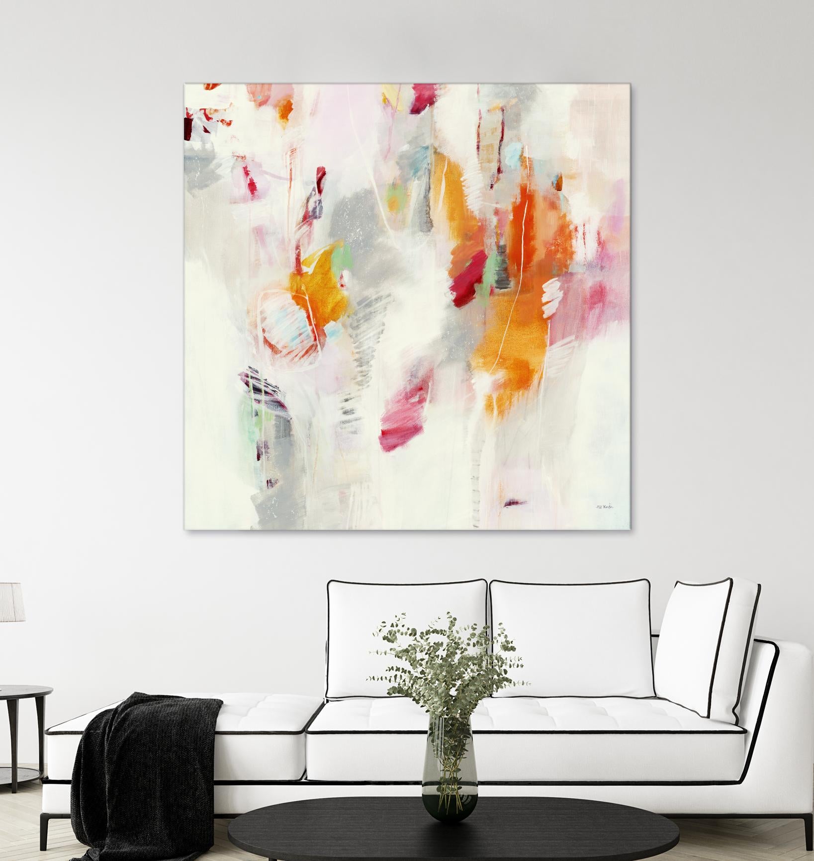 Pass on the Left by Jill Martin on GIANT ART - pale tints abstract