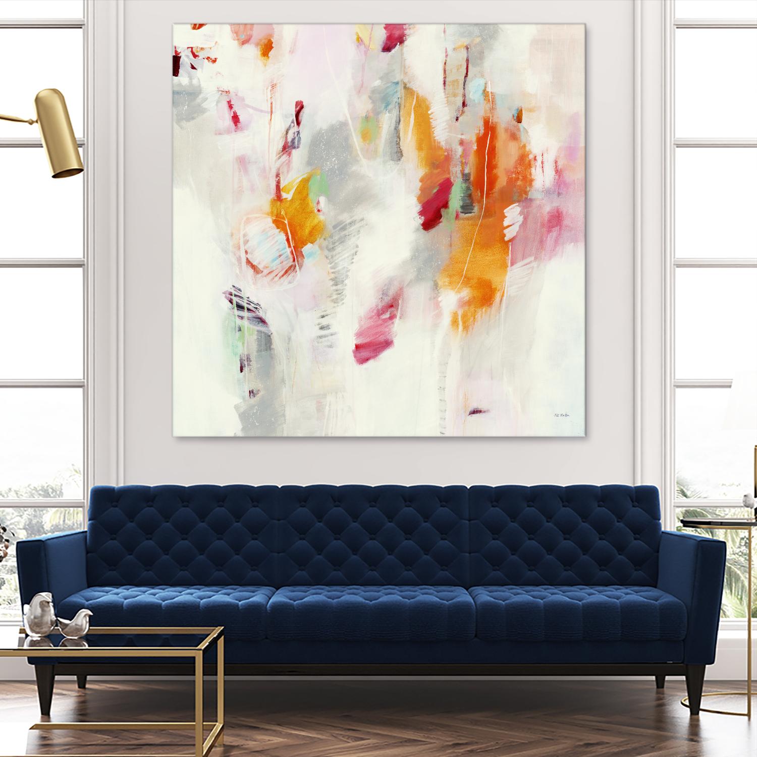 Pass on the Left by Jill Martin on GIANT ART - pale tints abstract