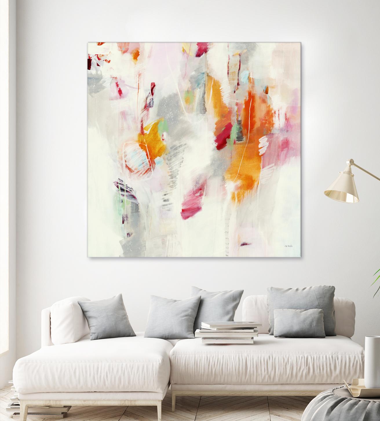 Pass on the Left by Jill Martin on GIANT ART - pale tints abstract