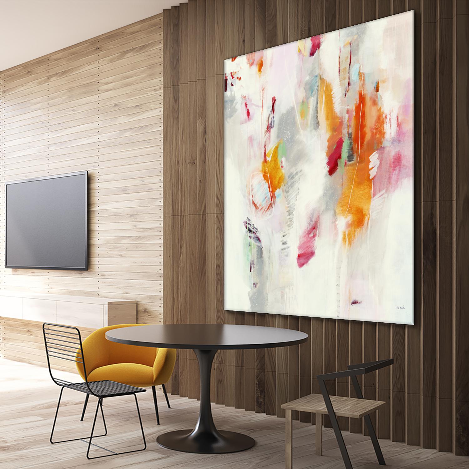 Pass on the Left by Jill Martin on GIANT ART - pale tints abstract