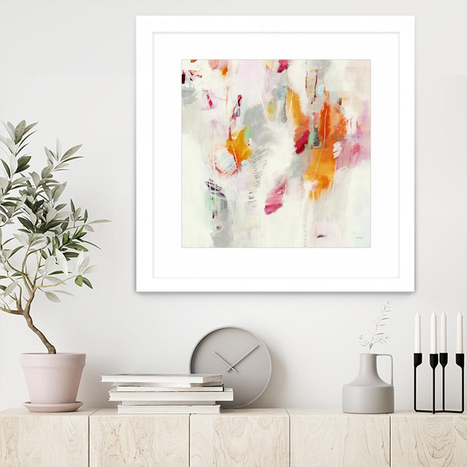 Pass on the Left by Jill Martin on GIANT ART - pale tints abstract