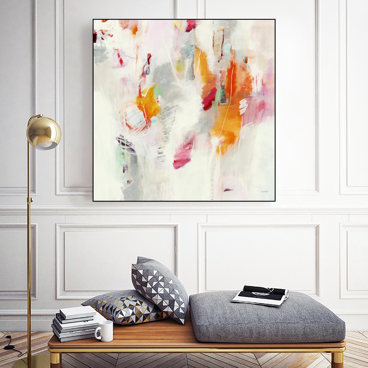 Pass on the Left by Jill Martin on GIANT ART - pale tints abstract