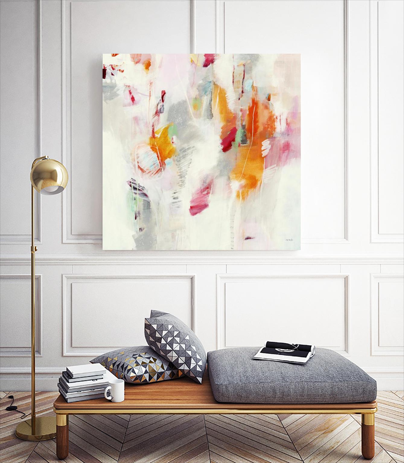 Pass on the Left by Jill Martin on GIANT ART - pale tints abstract